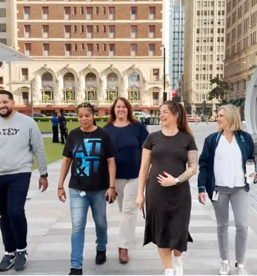 Group of people walking
